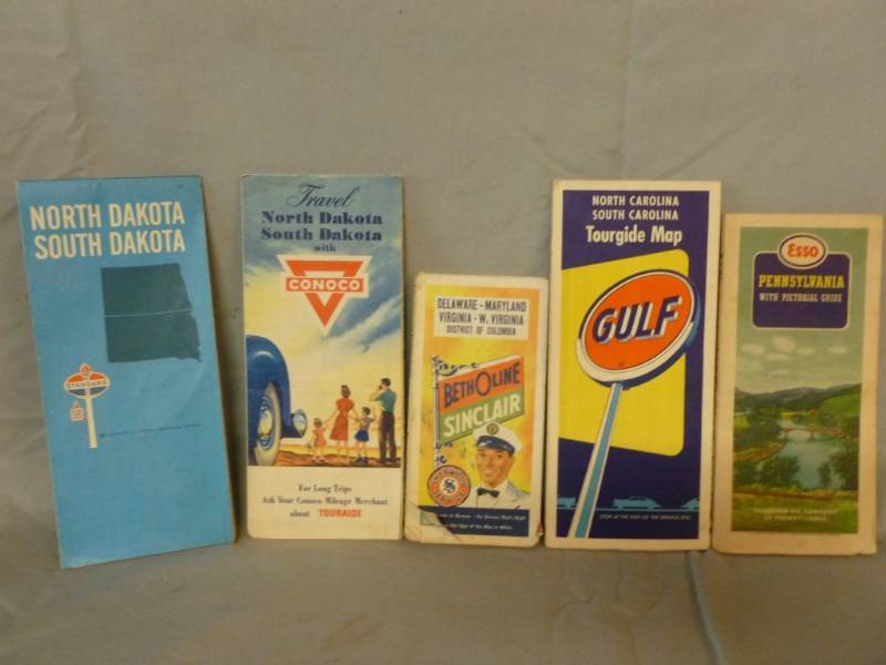 lot 46 image: Vintage Road Maps