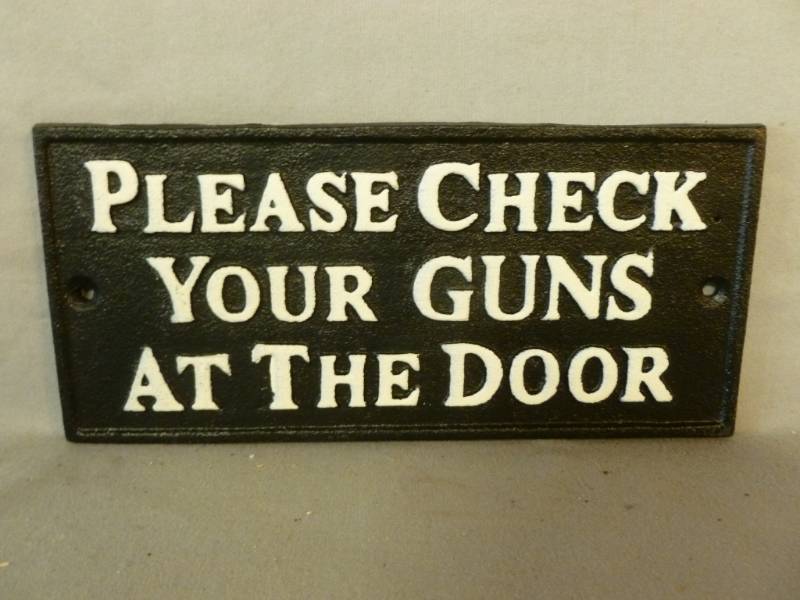lot 64 image: Cast Iron Sign