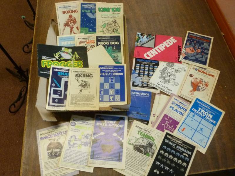 lot 287 image: Vintage Intellivision Video Game Manuals