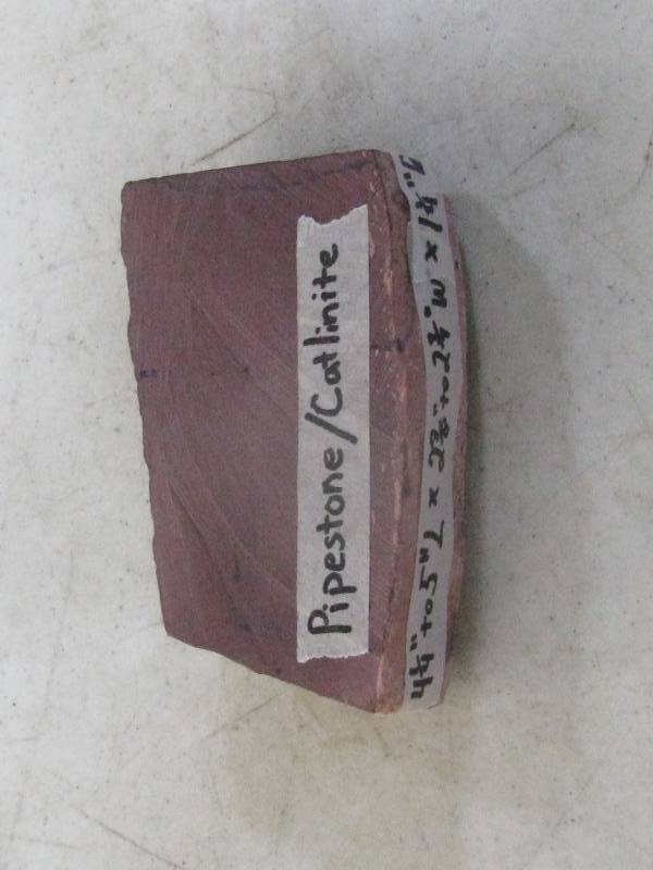 lot 19 image: Pipestone Catlinite