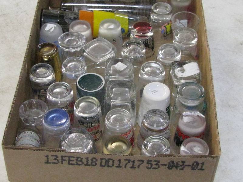 lot 23 image: Advertising Shot glasses