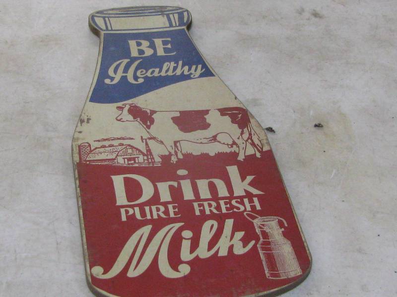 lot 57 image: Drink Milk sign