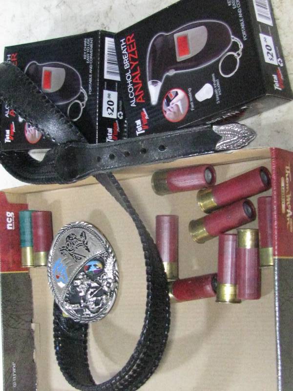 lot 62 image: Turquoise Belt Buckle