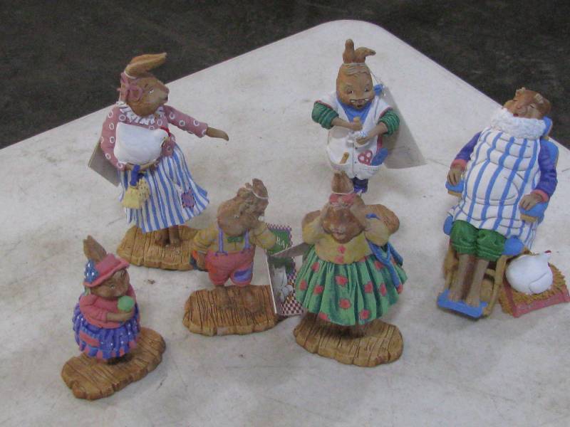 lot 77 image: Dept 56 Rabbits