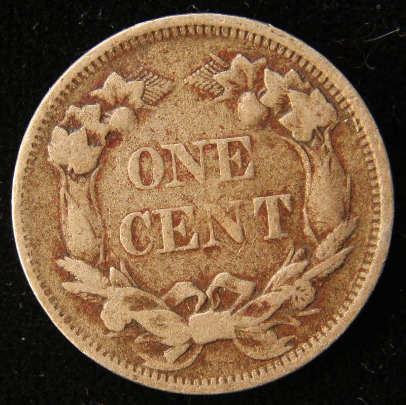 lot 07 image: 1858 SMALL LETTERS FLYING EAGLE CENT FINE