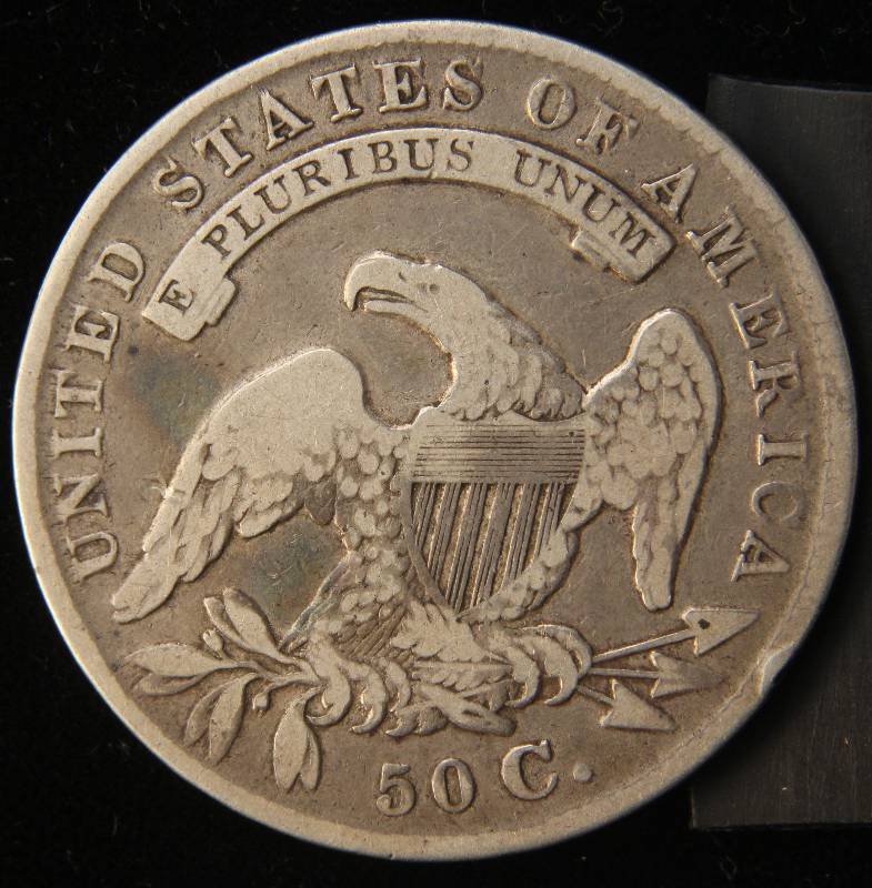 lot 11 image: 1835 US BUST SILVER HALF DOLLAR
