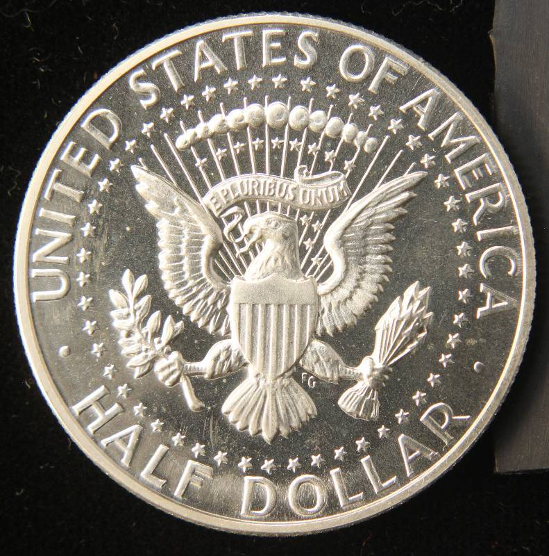 lot 12 image: 1964 PROOF KENNEDY SILVER HALF DOLLAR
