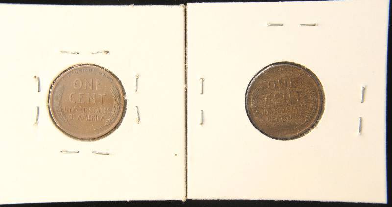 lot 28 image: 1909 & 1909-S US WHEAT CENTS VF