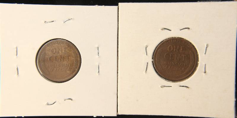 lot 44 image: 1910 & 1910-S US WHEAT CENTS
