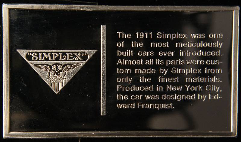 lot 69 image: VINTAGE 1911 SIMPLEX 1000 GRAINS (2.08 TROY OZ) STERLING SILVER BAR