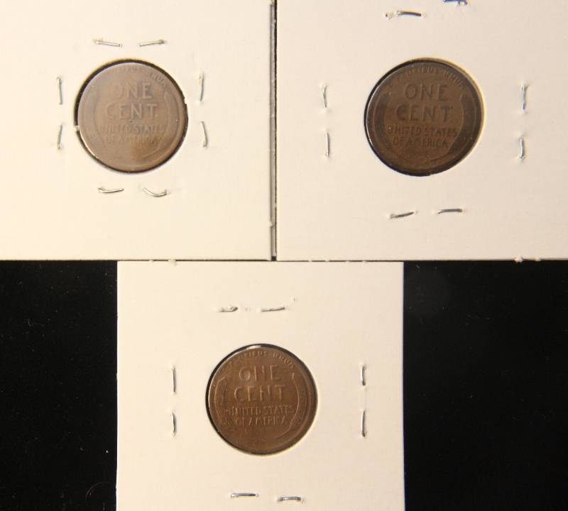 lot 88 image: 1915, 1915-D, 1915-S US WHEAT CENTS