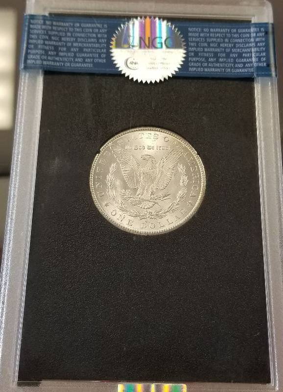 lot 03 image: 1884-CC CARSON CITY MORGAN SILVER DOLLAR MS63 NGC GSA HOARD