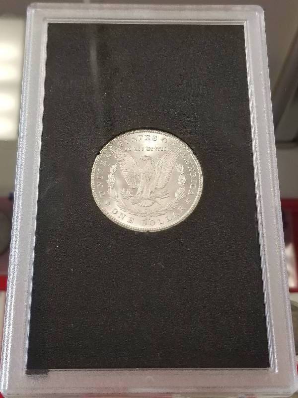 lot 05 image: 1881-CC CARSON CITY MORGAN SILVER DOLLAR BU GSA HOARD SHARP COIN