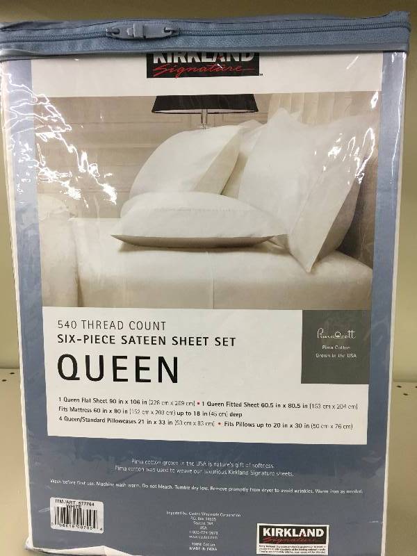 lot 297 image: KS 540TC QUEEN SHEETS 6PC, MSRP $58.99