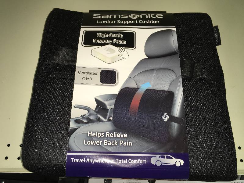 lot 311 image: SAMSONITE LUMBAR CUSHION, MSRP $9.99