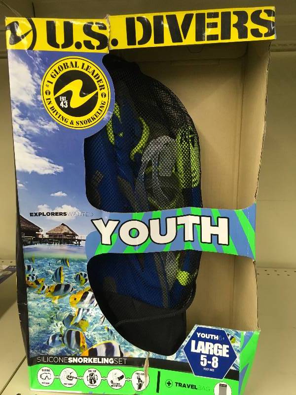 lot 294 image: US DIVERS YOUTH SNORKEL, MSRP $29.99