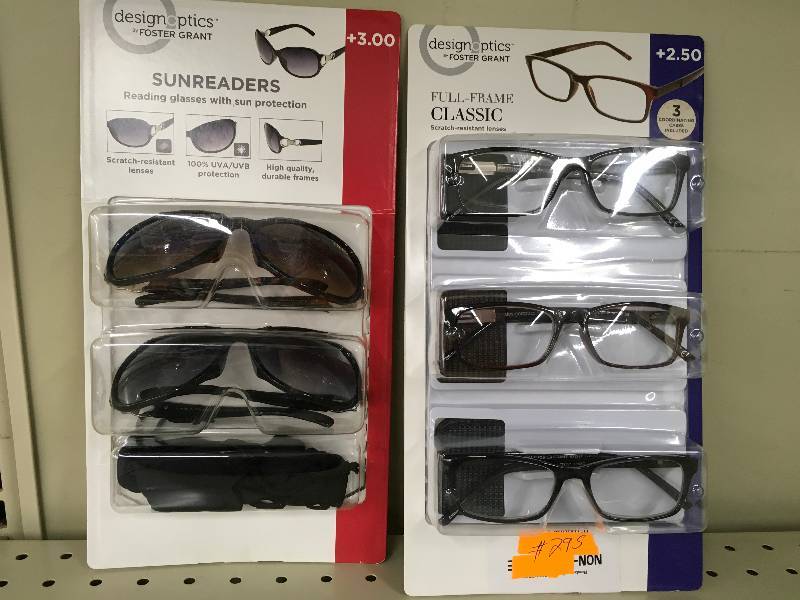 lot 295 image: FGX WOMENS LATTE 3.00, MSRP $14.99 AND FGX PLASTIC MIX 2.50, MSRP $18.99