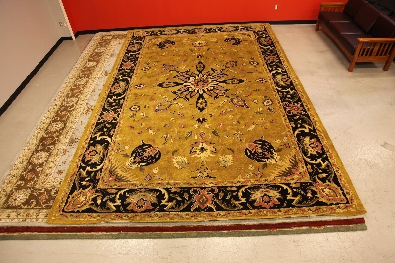 lot 1 image: Chamberlain Large Area Rug 12 x 18 Gold