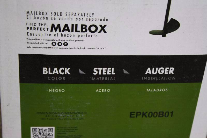 lot 12 image: Screw in Auger Mailbox Stand