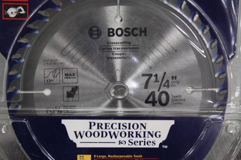 lot 93 image: Bosch 7 14 40T Crosscutting Blade - NEW