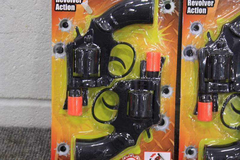 lot 169 image: Revolver Super Cap Guns 2 Packages- NEW