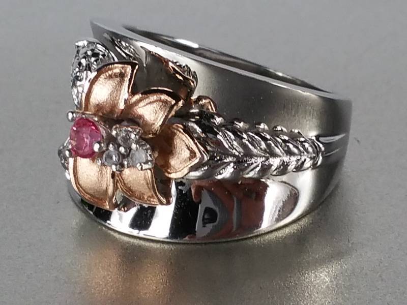 Ladies Pretty Ruby Designer Ring