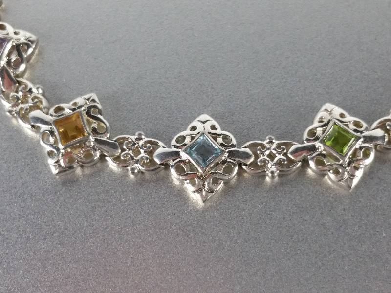 Multi-Gem Estate Bracelet
