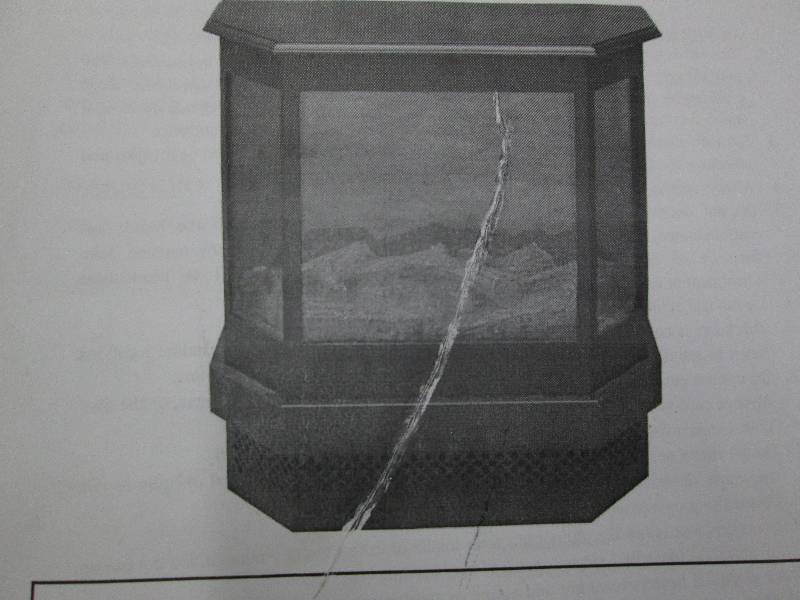 Electric 3 Sided Fireplace open box...