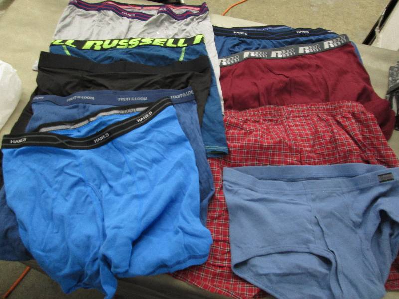 Lot of 9 New Mens XL Underwear...