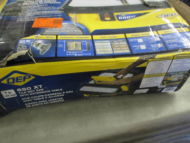 QEP 34 HP Wet Tile Saw with 7 in. ...