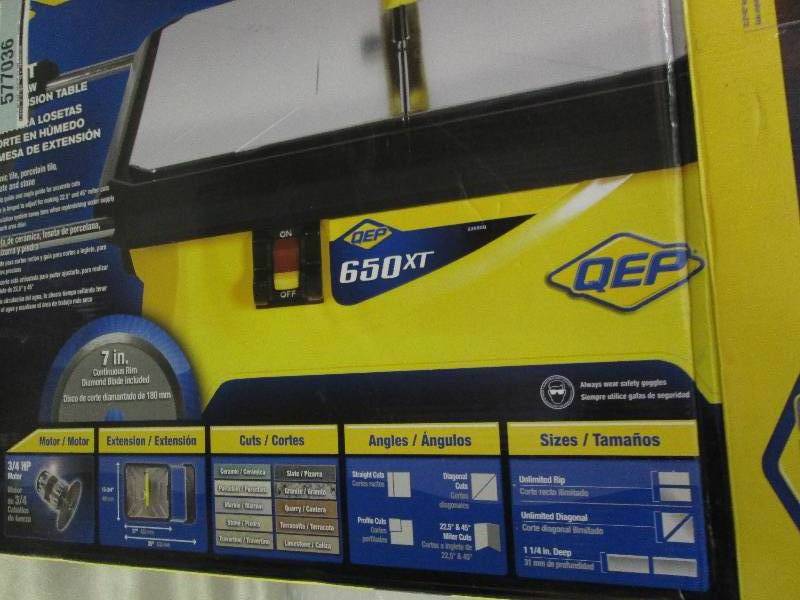 QEP 34 HP Wet Tile Saw with 7 in. ...