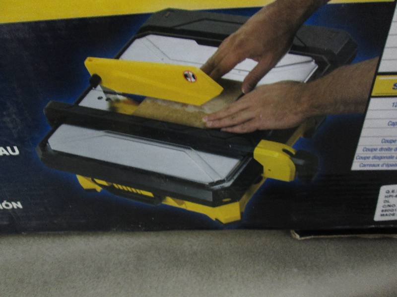 QEP 34 HP Wet Tile Saw with 7 in. ...