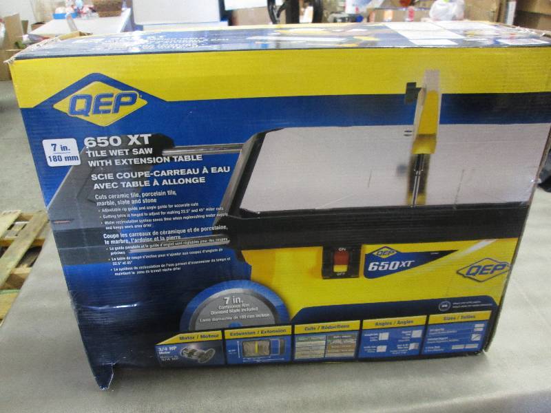 QEP 34 HP Wet Tile Saw with 7 in. ...