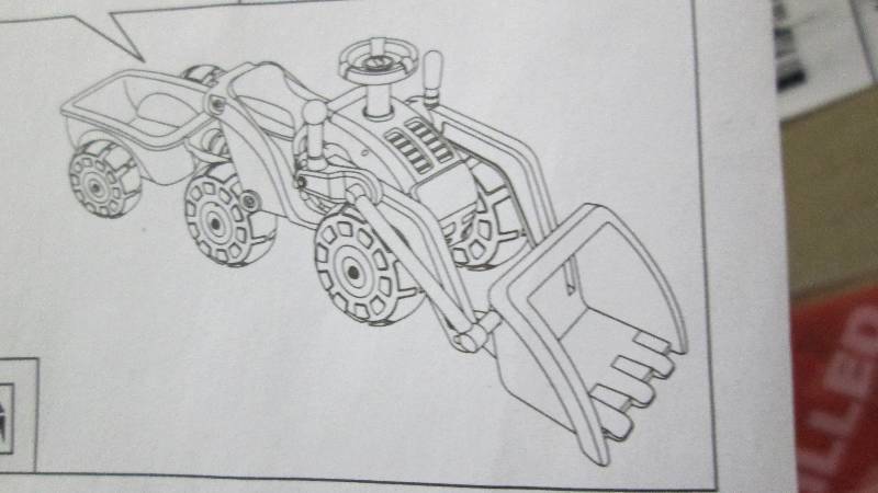 Toy Tractor, Trailer with Shovel op...