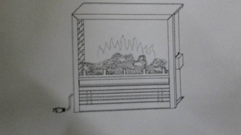 Electric Fireplace Insert open box,...