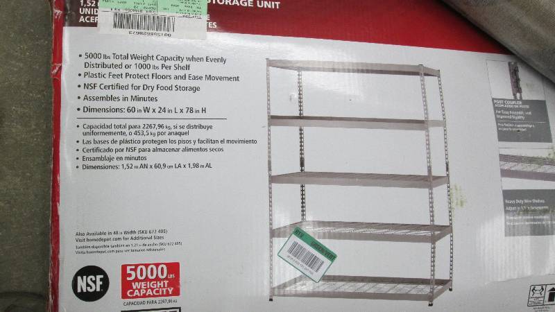 Husky 78 in. H x 60 in. W x 24 in. ...