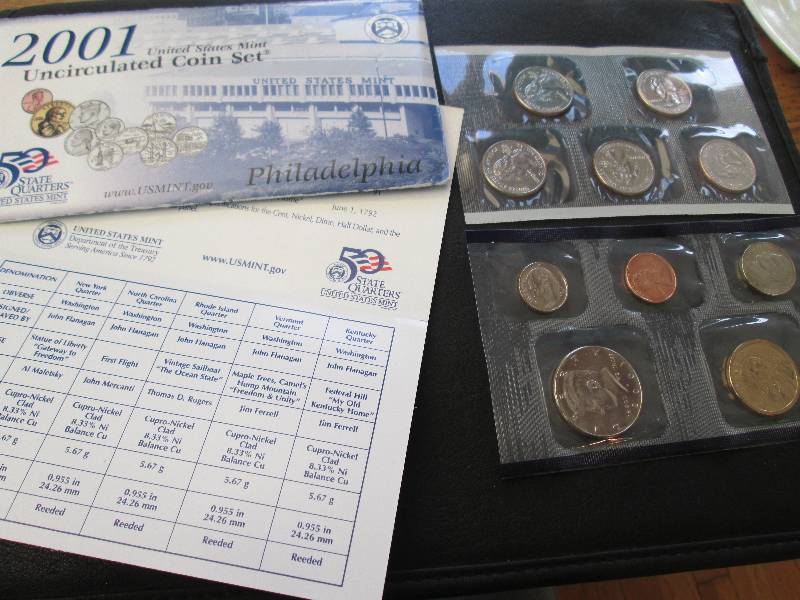 2001 P Uncirculated Coin Set...