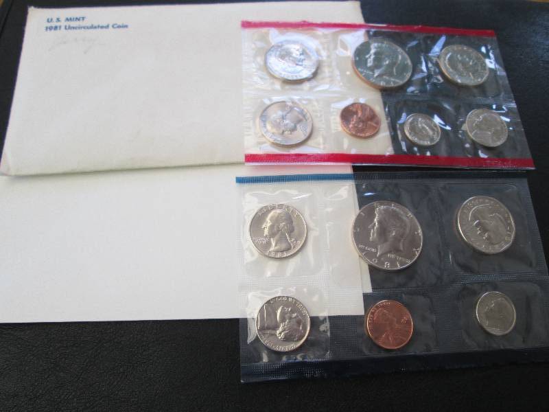 1981 P and D Uncirculated Coin Set...
