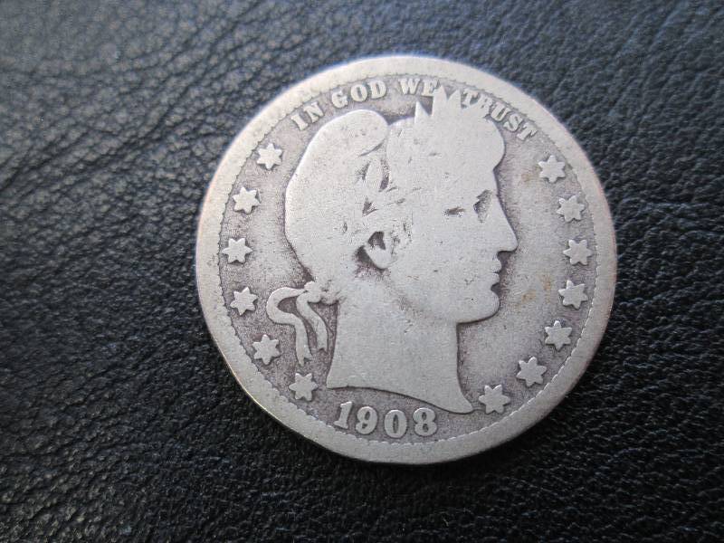 1908 D Quarter Dollar...