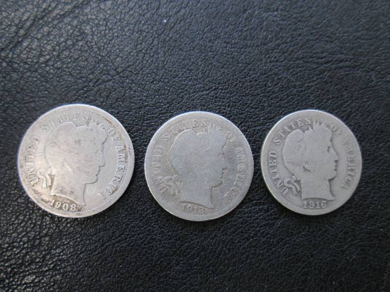 1908  1913  1916 Dimes...