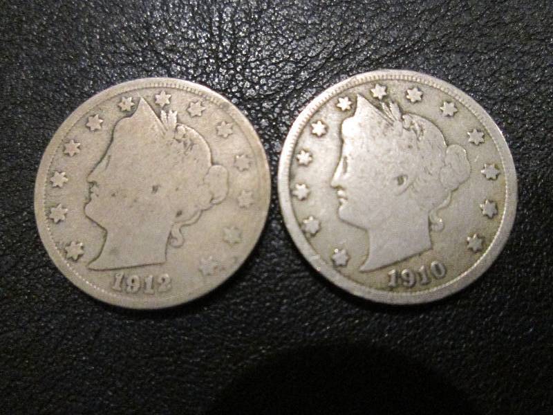 1910 and 1912 D Nickels...