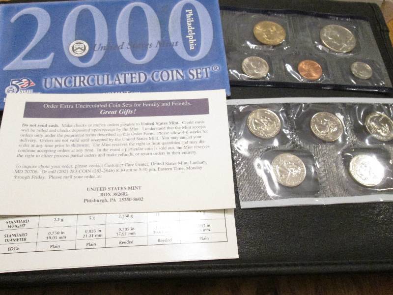 2000 P Uncirculated Coin Set...