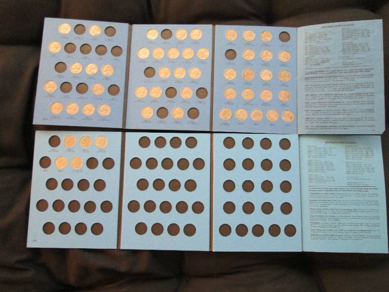 2 Books Of Jefferson Nickels, 1962 ...