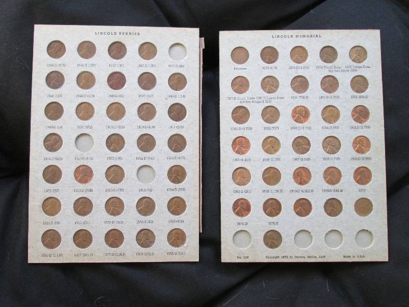 Book of Pennies, 1946 - 1971 dates ...