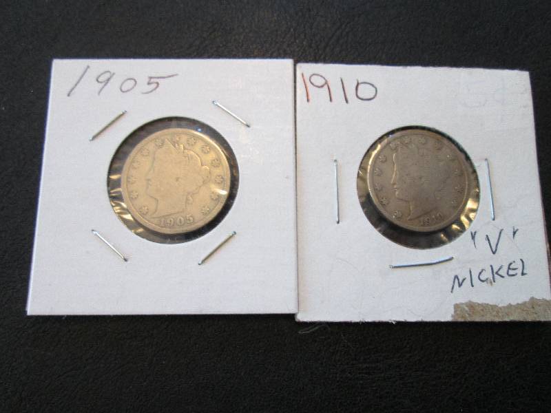 1905  1910 Nickels...