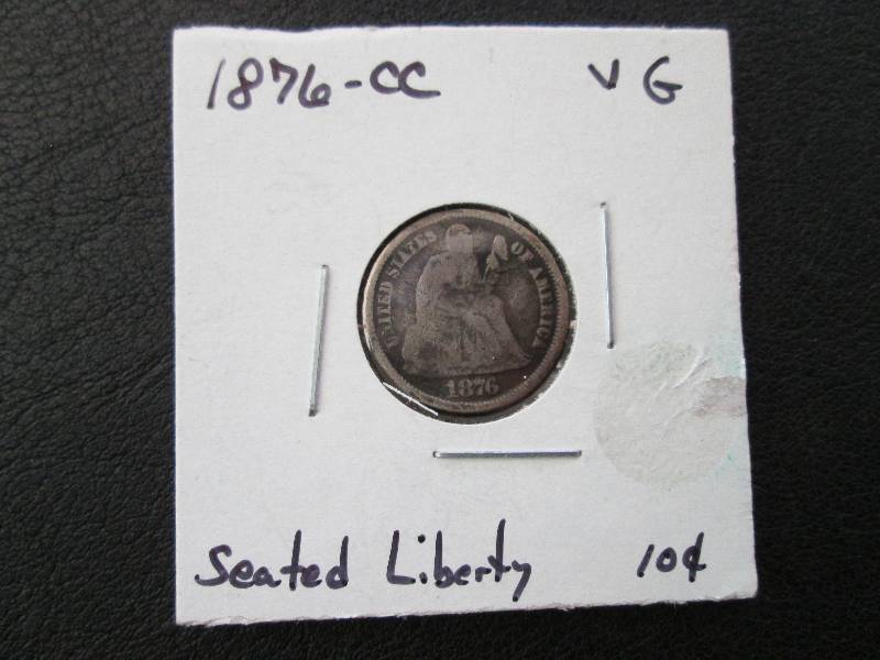 1876 CC Dime...