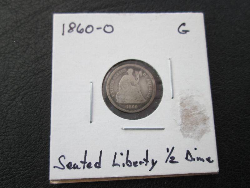 1860 O Half Dime...