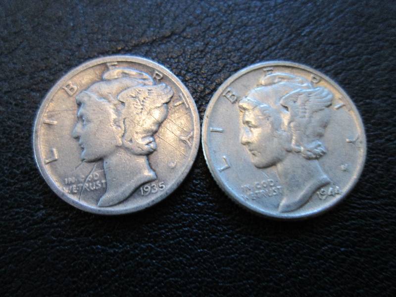 1935  1944 Dimes...