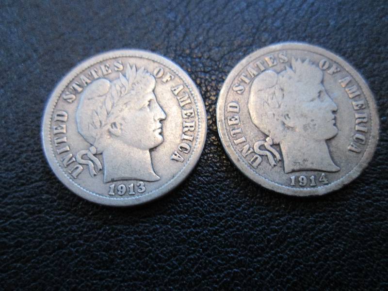 1914 D  1913 Dimes...