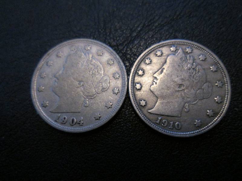 1904 and 1910 Nickels...